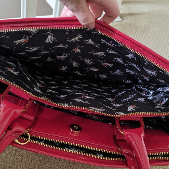 Ted Baker Red Patent Large Bag/Tote - Picture 6 of 11